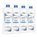 Suave Advanced Healing Hand & Body Lotion for Women With Ceramides for Very Dry Skin, Hydrating, Non-Greasy, Allergen-Free Moisturizing Cream, Lightly Scented, 28 FL OZ Pump, 4 Pack