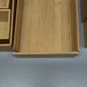 SpaceAid Juego de 6 cajas organizadoras de cajones de bamb, organizador de cajones multiusos para cocina, bao, escritorio de oficina y maquillaje (6 cajas)