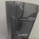 Candy Corded Stick Vacuum Cleaner, Powerful Suction Handheld Vacuum with One-Click Dust Disposal, 3-in-1 Use for Hard Floor, Ceramic Tile, 0.8 Liters Capacity, Easy Clean (Black)