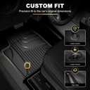 AOMSAZTO Floor Mats for 2019-2026 Chevy Silverado 1500 / GMC Sierra 1500, 2020-2026 Silverado/Sierra 2500HD / 3500HD - 1st Row Bench Seat Car Liner for Chevrolet Silverado (Front Row)
