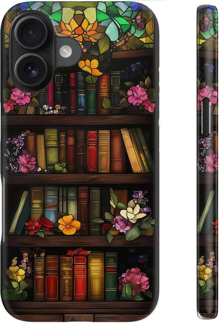for iPhone 16 Case, Cute Floral Trendy Cover for Women | Wireless Charging Compatible, Dual-Layer Hard Shell + Silicone, Shockproof Protective Phone Case for Girls