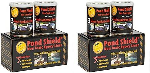 Pond Armor SKU-BLACK-QT2P Black Pond Shield 1.5 Quart kit 2 Pack Non-Toxic epoxy Coating