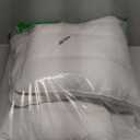 Three Geese Luxury Thin Flat Goose Feather Down Pillows King Size Set of 2, 2.5" Height, 100% Cotton Cover, Medium Firm Hotel Collection Ultra Slim Thin Bed Pillows, Machine Washable, 18 x 36 Inches