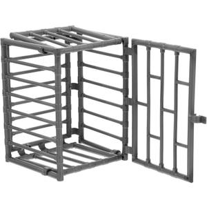 2Pcs Mini Cage Model, Miniature Cage Model Toy, Mini Animal Cage Toy, for Miniature Accessories Ornament Tool Cages