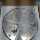 Chandelier 11.8" Modern Crystal Chandeliers Crystal Light Fixtures Flush Mount Chandelier Ceiling Light Chandeliers for Bedrooms Living Room Dining Room Hallway (Cool White)