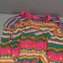 COZYEASE Women's Oversized Colorful Sweater Drop Shoulder Pullover Crochet Hollow Fall Outfit Sweater Tops XXL