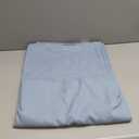 Queen Size Flat Sheet - Hotel Quality Top Flat Bed Sheet Only - Ultra-Soft, Comfy, Breathable & Cooling - Fade & Wrinkle Free - Easy-Care, Stain & Shrink Resistant Bedding - Oeko-Tex - Heathered Blue