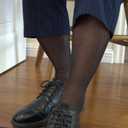 Men's Ultra Thin Business Dress Socks - 93% Nylon with Reinforced Toe - Moisture Wicking (Black)