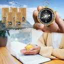 20 Sets Man of God Gifts for Men, Christian Faith Compass, Ballpoint Pens, Bible Verse Cards with Opp Bags, Religious Encouragement Gifts for Fathers, Pastor, Men of Faith