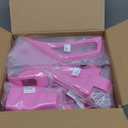 26PCS Full Set Exterior Decoration Trim Kit for Jeep Wrangler JL JLU 2018-2023 Door Hinge Handle Engine Hood Hinge Hood Latch Wheel Eyebrow Side Air Outlet Rear Tailgate Window Hinge Cover (Pink)