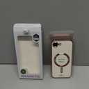 Magnetic for iPhone 17e/16e Case with Privacy Screen Protector & Full Camera Cover,[Non-Yellowing] Plating Glossy Soft Shockproof Clear Phone Case with MagSafe Women Girls for iphone 16 e/ 17 e,Pink