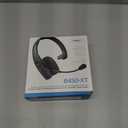 BlueParrott B450-XT Mono Bluetooth Wireless Headphones 96% Noise Canceling Over Head Trucker Headset with Mic, All Day Comfort Padded Headband, 300 ft. Wireless Range, 24 hrs. Talk Time, Black