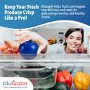 Bluapple Produce Saver Ethylene Gas Absorber - Fresh Fruit & Vegetable Storage for Refrigerator Crisper, Shelves & Fruit Bowls, Produce Keeper, Fruit Saver, Kitchen Must Haves, BPA-Free - 2-Pack
