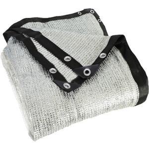 85% Aluminet Shade Cloth with Grommets 13 x 16FT Reflective Sun Shade Tarp