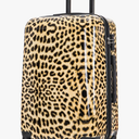 InUSA Cheetah Print Luggage with Spinner Wheels | Durable Lightweight Hardside Suitcase | Travel Bag with Handle and Trolley | 24-Inch Medium Checked luggage