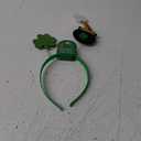 St. Patrick's Day Holiday Glitter Headband Head Bopper - Costume or Dress Up Fashion Novelty Accessory - for Adults or Kids Party Fun Green