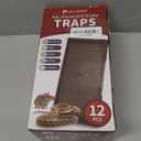 LULUCATCH Super Glue Traps 12 Pack for Mice & Snakes, Larger, Heavier Sticky Traps with Non-Toxic Glue. Sticky Mouse Traps Indoor, Easy to Set, Pet Safe Pest Control