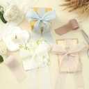 Pretty Jolly Crinkle Chiffon Ribbon for Flower Bouquet 2 Inch Beige Tulle Ribbon for Gift Wrapping Handmade Silk Ribbon 9 Yards Double Faced Ribbons for Crafts Hair Wedding Invitation Baby Shower