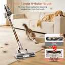 Clinkal Cordless Vacuum Cleaner: 40Kpa Stick Vacuum with Anti-Tangle Brush