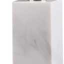 Hand Liquid&Lotion Soap Dispenser Pump Bottle Natural Marble for Kitchen Bathroom Countertop Laundry Room Holds Dish Soap Shampoo Laundry Liquid Shower Gel (Sir White)