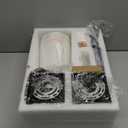 Wall Sconces Sets of 2, Retro Industrial Wall Lamps, Hardwired Bathroom Vanity Sconces Wall Lighting with White Fabric Shade, Indoor Wall Lights for Bedroom Living Room Corridor Black