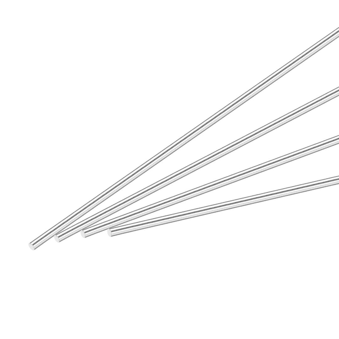 MECCANIXITY 1/4 Inch x 24 Inch 316 Stainless Steel Solid Round Rods Metal Lathe Bar Stock for DIY Craft 4 Pcs