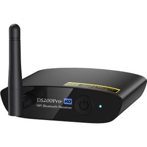 1Mii HiFi Bluetooth 5.3 Music Receiver for Home Stereo with LDAC, Bluetooth Audio Adapter with Audiophile DAC aptX HD, RCA Optical Output for AV Receiver or Stereo Amplifier - DS200Pro (Black)