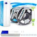 Filament Storage Bags 22 Pcs with Hand Pump, 10 Filament Vacuum Storage Bags Plus 10 Desiccants and 2 Clips