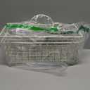 DII Farmhouse Vintage Decor, Wire Wall Basket, Small, Antique White, 2 Piece