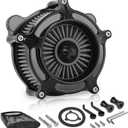 Air Cleaner Intake Filter System Kit Air Filters Cover for Harley Touring 2008-2016 Softail '16-'17 FLSTNSE '14-'15 FLSTSE 2011-2012 FXSBSE 2013-2014 Dyna FXDLS 2017
