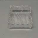 YAGELI Clear Acrylic Napkin Holder  Elegant Scalloped Tray for Cocktail, Bathroom, Kitchen & Dining  Flat Paper Towel & Disposable Napkin Organizer for Weddings, Bars, Hotels and Home(5.4x5.2in)