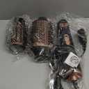 Terviiix 2-in-1 Hot Air Brush Set | 2'' Rotating Blow Dryer Brush for Smooth, Frizz-Free Salon Blowout | 3'' Oval Hair Dryer Brush Volumizer (Non-Rotating), Easy to Clean Detachable Design, 1000W