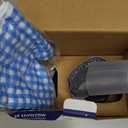 Powerful Handheld Fabric Steamer  1800W with Fast Ceramic HeatUp Plate, 2in1 Ironing & Wrinkle Remover, Steam Nozzle, Lint Brush  Blue, for US 120V Only