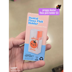 Orange Juice Box Floss Dispenser, Pack Of 5