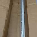 2PCS Shower Curtain Rod No Drilling, Spring Tension Rod, 27-47 Inch, 1/2 Inch Diameter, Rubber Cap on Either End, White