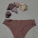 SHARICCA Women Seamless Cheeky Bikini No Show Panties Ladies Invisible Breathable Briefs Soft Stretch Underwear Multi Pack (X-Small, (6 Pack) Warm Soul)