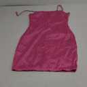 Birthday Dresses for Women,Rhinestone Straps Low Back Bodycon Mini Dress,Sexy Outfit HOCO Party Club Night Petite (Medium, Hot Pink)
