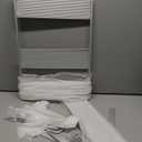 QWORK Microwave Oven Rack Shelf, Wall Mount Electric Oven Holders, Aluminum Double-Layer Microwave & Spice Rack, 2 Shelves with 10 Hooks, Support Load 88lbs, 21.65"x15"x9.84"