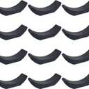 12 Pack Dumbbell Saddles, Heavy Duty Anti-Roll Dumbbell Cradles for Rack or Floor, Non-Slip Plastic Dumbbell Holder for Round & Hex Weights, Home Gym Weight Storage Accessories Replacement