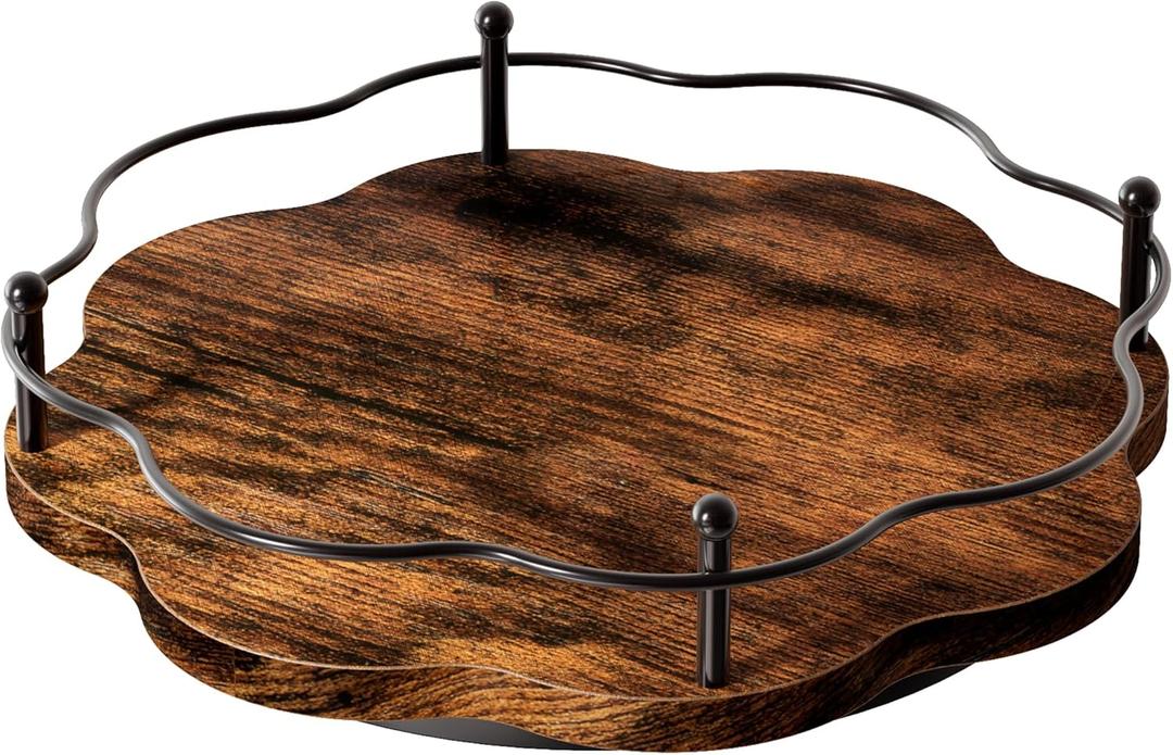 10.6Lazy Susan Organizer for Cabinet,11.8 Inch Height Adjustable Spice Rack Turntable,Rotating Lazy Susan for Table Top,Kitchen Countertop,Dining Table (10.6Inch1 Tier)