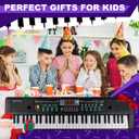 Kids Keyboard Piano - 61 Keys Fun Toy Toddler Electronic Pianos with Microphone | Explore Creativity | Unleash Childs Talent, Perfect Educational Musical Toys Gift for Boys & Girls Ages 3-9, 33 X 10 X 4 Inches