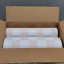 Cream Checkered Grid Checkerboard Kitchen Rug Sets [2 PCs], Anti-Fatigue, Waterproof Non-Slip Kitchen Mats Heavy Duty Ergonomic Comfort Foam Rug for Floor, Home, Laundry,17"x29"+17"x47"