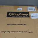 KingCamp Oversized Camping Directors Chair for Big and Tall, Heavy Duty 440lbs Folding Chairs with Side Table, Portable Padded Camp Chairs with Wide Seat & Anti-Sag Fabric for Outdoor Lawn Fishing RV