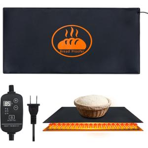 Bread Proofing Warming Mat for Sourdough, Sourdough Warming Mat - 59-140F Adjustable Thermostat Electric Dough Riser Heating Mat, Dough Mat Heated (10" x 21") - XL Bread Proofing Mat