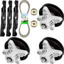 Mower Deck Spindle Blade Rebuild Kit Fit for Cub Cadet, Fit for MTD LTX1050KH, LTX1050VT, SLTX1050 2009, Spindle 618-05016 618-04825, Blade 742-04053, Idler 753-08171, 162 inch Belt 754-04240