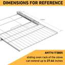 AHT74173805 Range/Oven Sliding Rack (LG Oven Sliding Rack) — Compatible with LG ranges/ovens (Perfect replacement for AHT74173802)