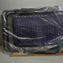 Amazon Basics Outdoor Textilene Adjustable Zero Gravity Folding Reclining Lounge Chair Set with Side Table, Pack of 2, Blue