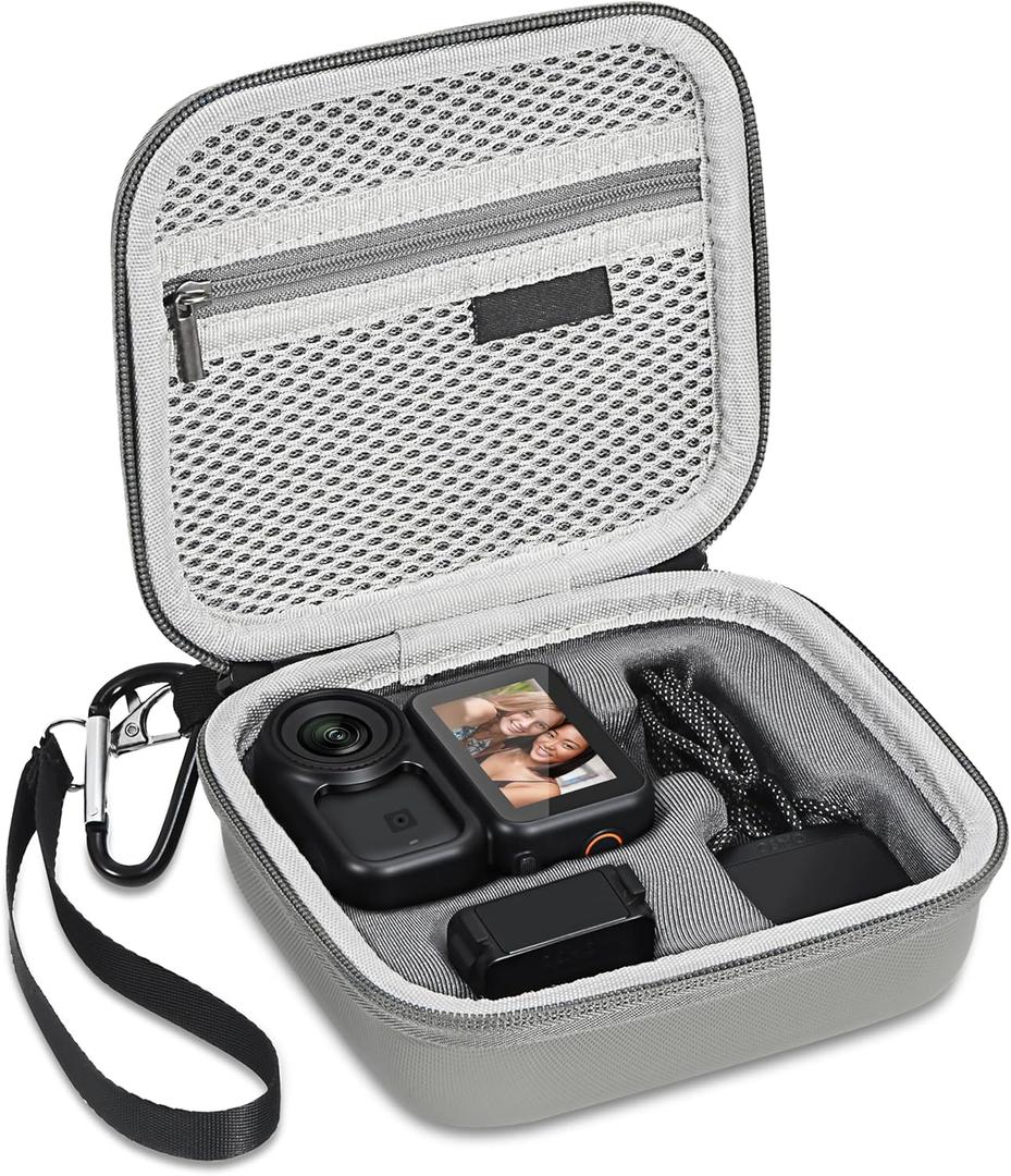 STARTRC PHOTO Osmo Nano Case, Protective Carrying Case for DJI Osmo Nano Accessories, Portable PU Leather Storage Bag for Travel Outdoor Vlogging