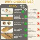 Horse Race Board Game, Portable Horse Racing Game with Rollable Cork Mat, 12 Solid Wooden Horses, 2 D12 & Cards, Travel Horse Game with Storage Bag, Travel Board Games for Family Nights Party Gifts