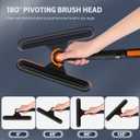 5-in-1 Extendable Snow Shovel and Ice Scraper for Car, 31"-40" Snow Brush with Squeegee, Pivoting Brush Head & Foam Grip for Windshield, Truck, SUV